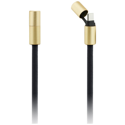 USB-C - USB-C Guess CBDY 4G Charm -data- ja latauskaapeli, 100W, 1.5m, Musta
