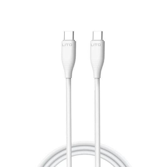 USB-C Data and Charging Cable - USB-C Lito LD03, 60W, 1m, White