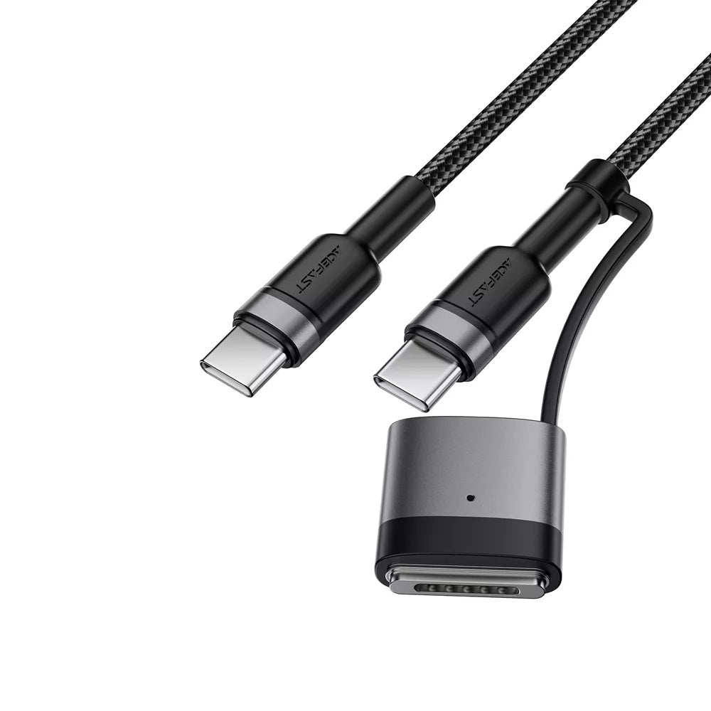 Acefast latauskaapeli, USB-C - USB-C / MagSafe 3, 240W, 1.2m, Musta