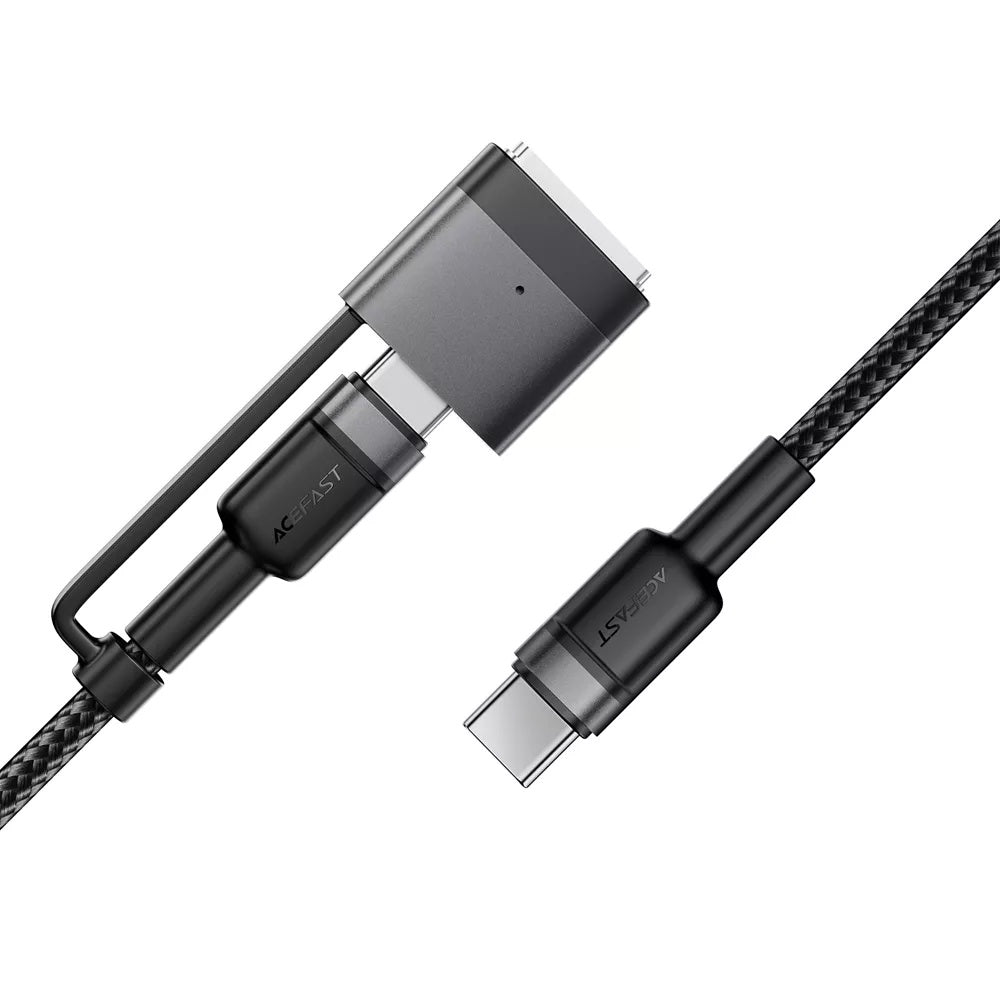 Acefast latauskaapeli, USB-C - USB-C / MagSafe 3, 240W, 1.2m, Musta