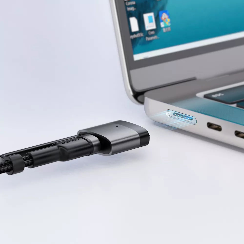 Acefast latauskaapeli, USB-C - USB-C / MagSafe 3, 240W, 1.2m, Musta