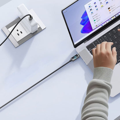 USB-C - USB-C McDodo CA-4250 Display -data- ja latauskaapeli, 100W, 1.2m, Musta