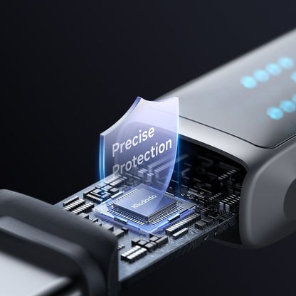 USB-C - USB-C McDodo CA-4250 Display -data- ja latauskaapeli, 100W, 1.2m, Musta