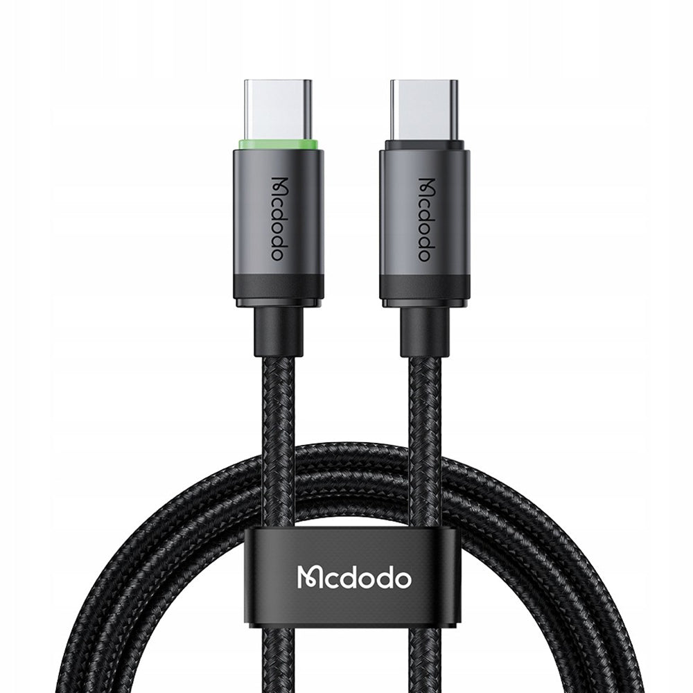 USB-C - USB-C McDodo CA-4410 Data- ja Latauskaapeli, 60W, 1m, Musta