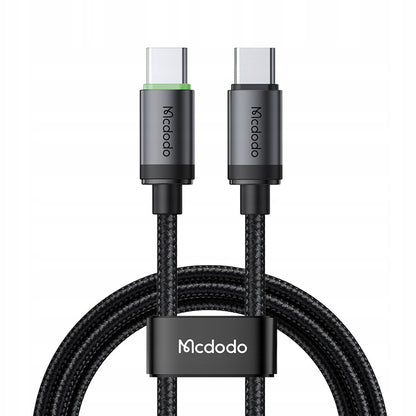 USB-C - USB-C McDodo CA-4410 Data- ja Latauskaapeli, 60W, 1m, Musta