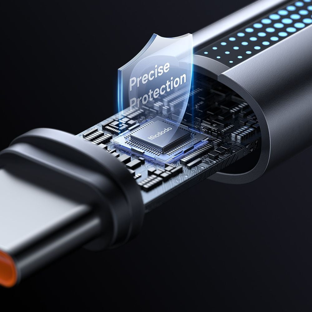 USB-C - USB-C McDodo CA-5740 Data- ja Latauskaapeli, 100W, 1.2m, Musta