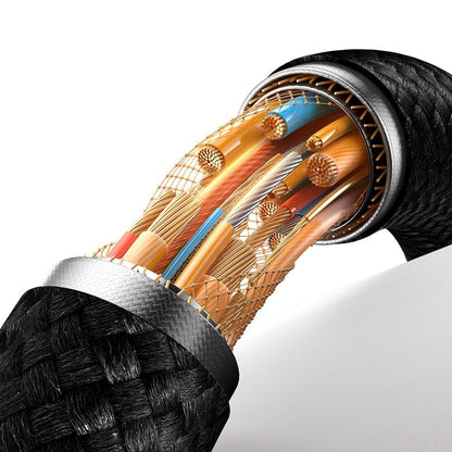 USB-C - USB-C McDodo CA-6681 Auto Power Off -data- ja latauskaapeli, 100W, 1.2m, Kulta