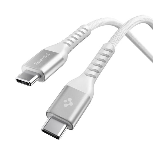 USB-C - USB-C Spigen EB10010CCA Data- ja Latauskaapeli, 100W, 1m, Valkoinen ACA11102