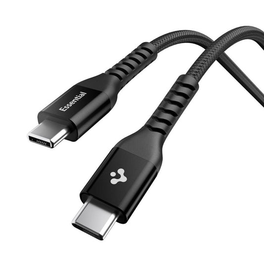 USB-C - USB-C Spigen EB10010CCA Data- ja Latauskaapeli, 100W, 1m, Musta ACA11103