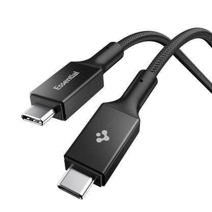 USB-C - USB-C -data- ja latauskaapeli Spigen EB10015CC, 100W, 1.5m, Musta ACA10421