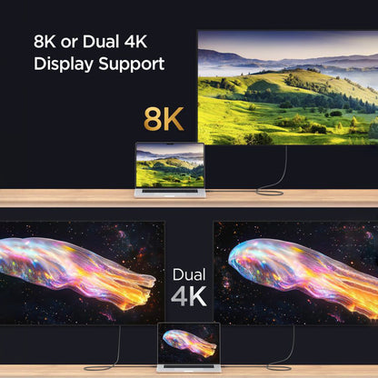 USB-C - USB-C Data- ja latauskaapeli Spigen EB24015CC, 240W, 1.5m, Musta ACA10423