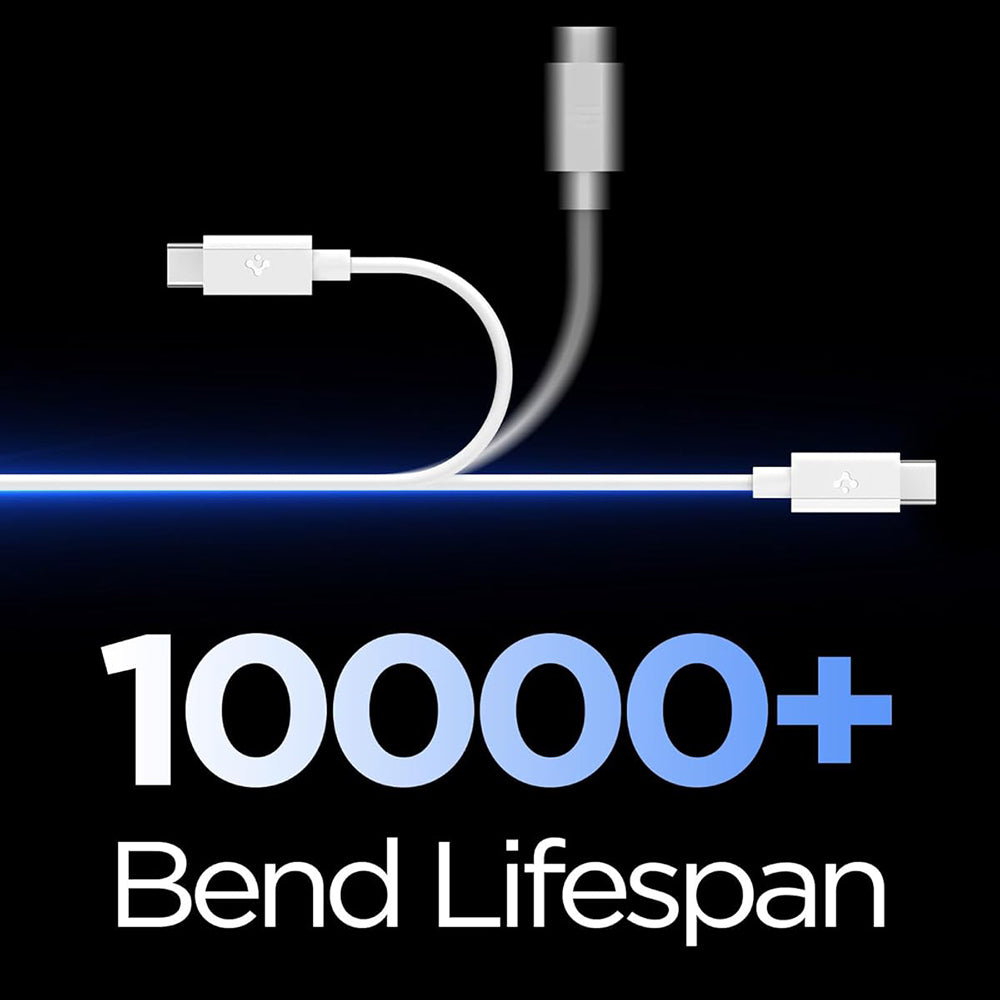 USB-C Data and Charging Cable - USB-C Spigen EB6015CC, 60W, 1.5m, White ACA10416