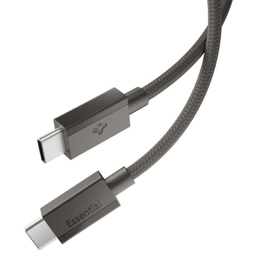 USB-C-tietojen ja latauskaapeli - USB-C Spigen EB6015CC, 60W, 1,5m, harmaa ACA10418