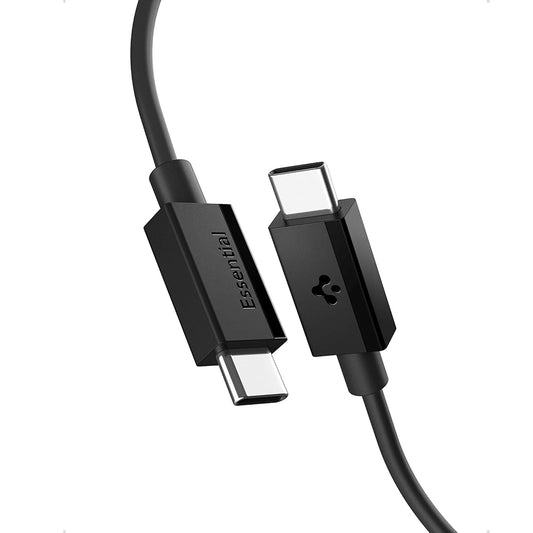 USB-C-tietojen ja latauskaapeli - USB-C Spigen EB6015CC, 60W, 1,5m, Musta ACA10417