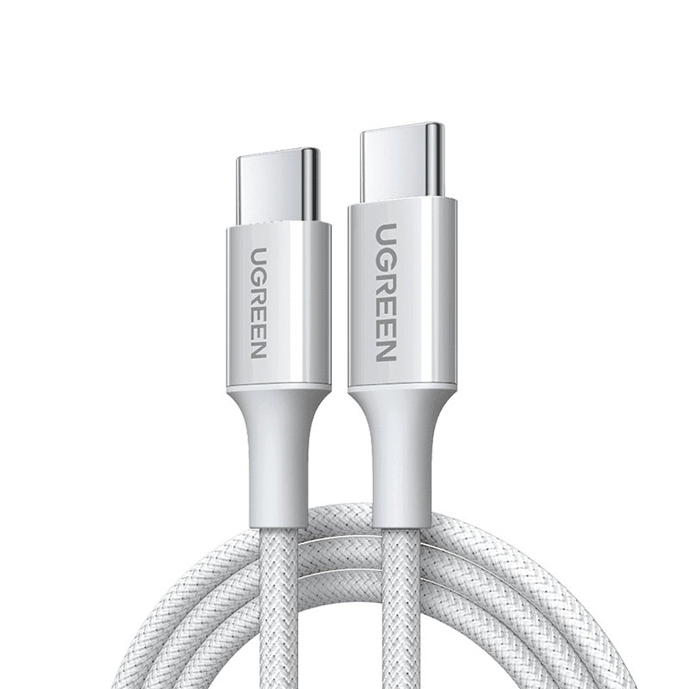 USB-C - USB-C UGREEN L501 -data- ja latauskaapeli, 60W, 2m, Harmaa