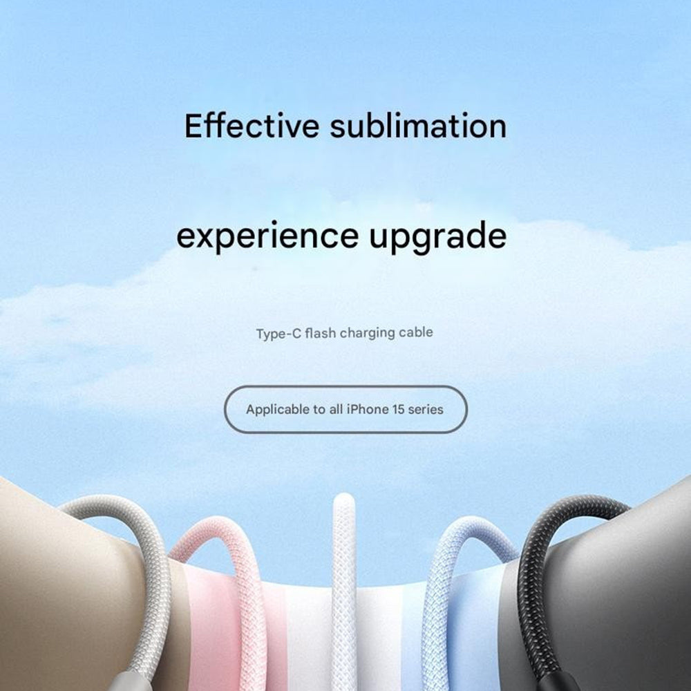 USB-C - USB-C UGREEN L502 -data- ja latauskaapeli, 100W, 1m, Harmaa