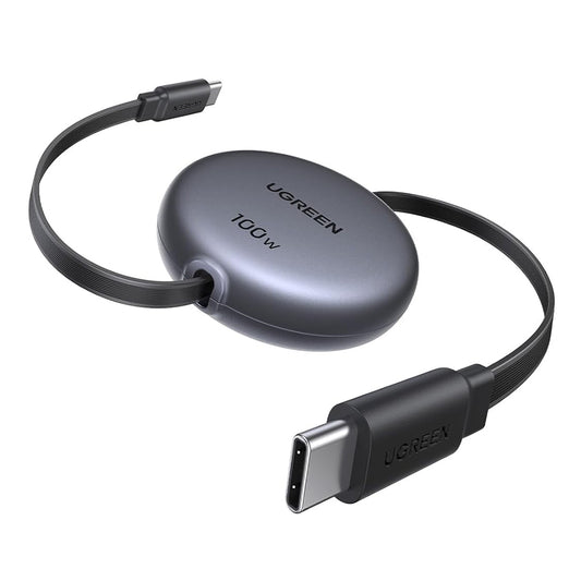USB-C - USB-C UGREEN L531 Data- ja Latauskaapeli, 100W, 1m, Musta