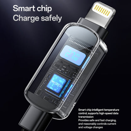 USB-C - USB-C Yesido CA180 Display -data- ja latauskaapeli, 27W, 1.2m, Musta