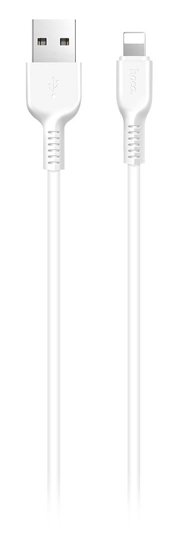 USB-A - Lightning HOCO Flash X20 Data- ja Latauskaapeli, 18W, 1m, Valkoinen