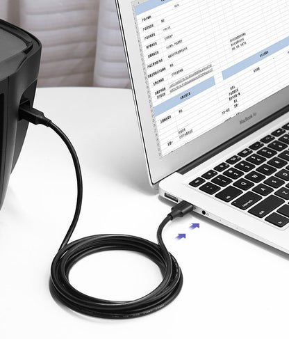 UGREEN US135 -tulostinkaapeli, USB-A - USB-B, 1,5 m, Musta