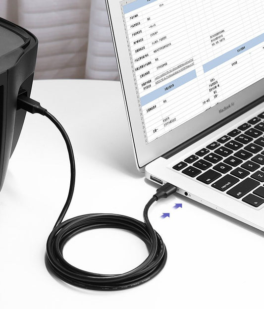 UGREEN US135 -tulostinkaapeli, USB-A - USB-B, 1,5 m, Musta