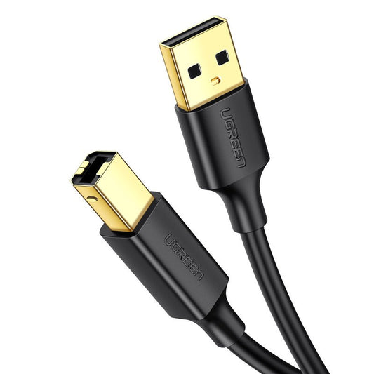 UGREEN US135 -tulostinkaapeli, USB-A - USB-B, 2m, Musta