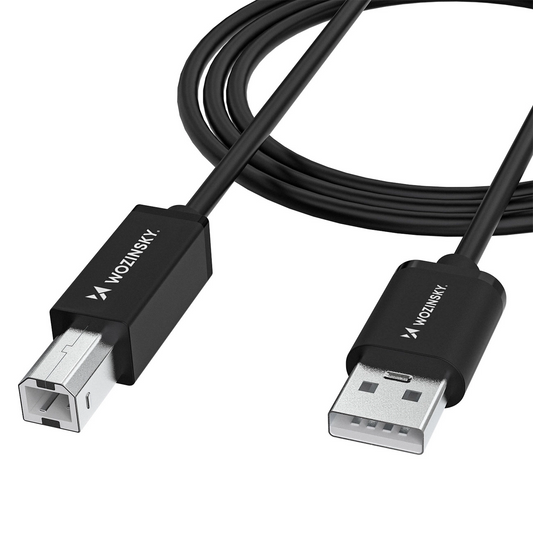WZK WKDDY3S Tulostinkaapeli, USB-A - USB-B, 2m, Musta