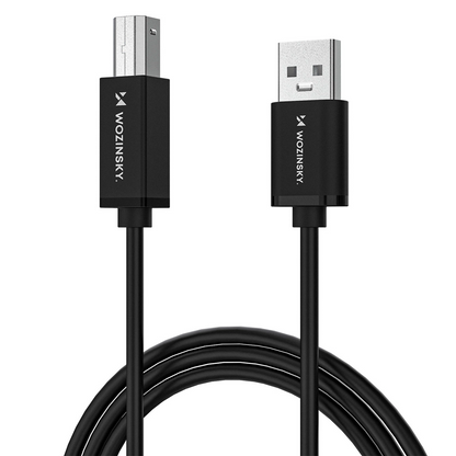 WZK WKDDY3S Tulostinkaapeli, USB-A - USB-B, 2m, Musta