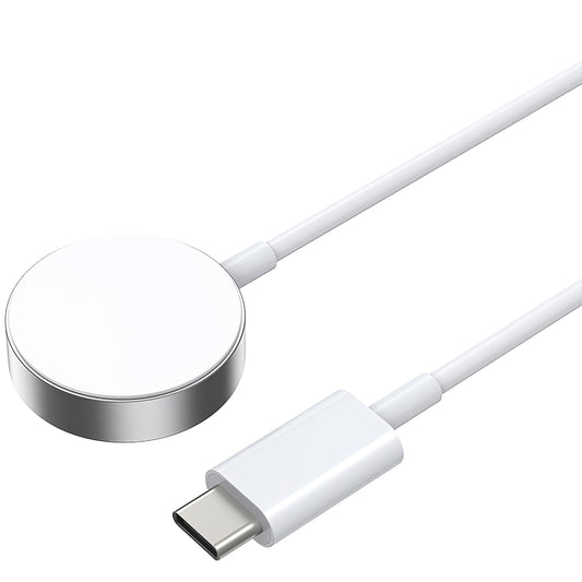 Langaton laturi BWOO WL-18 Apple Watch Seriesille, USB-C, Valkoinen