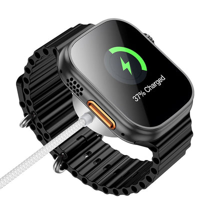 HOCO CW59 latauskaapeli Apple Watch / Samsung Galaxy Watch -sarjoille, Valkoinen