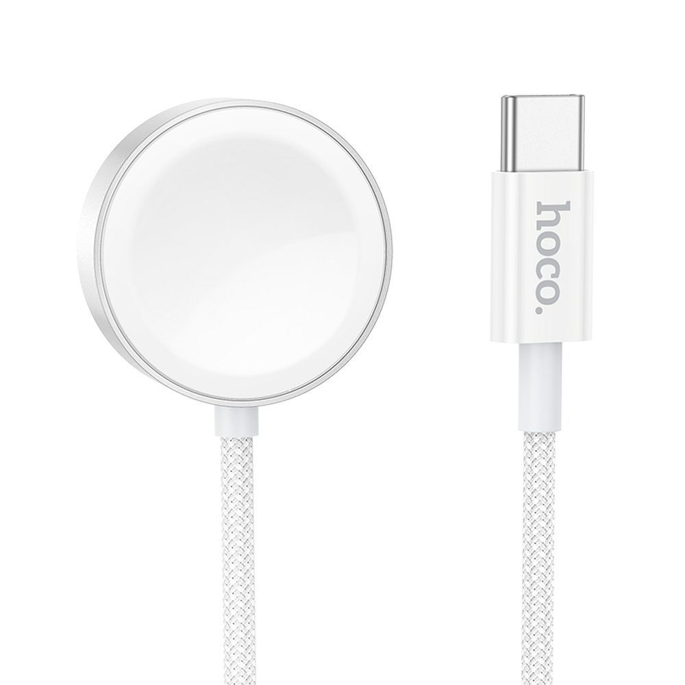 HOCO CW59 latauskaapeli Apple Watch / Samsung Galaxy Watch -sarjoille, Valkoinen
