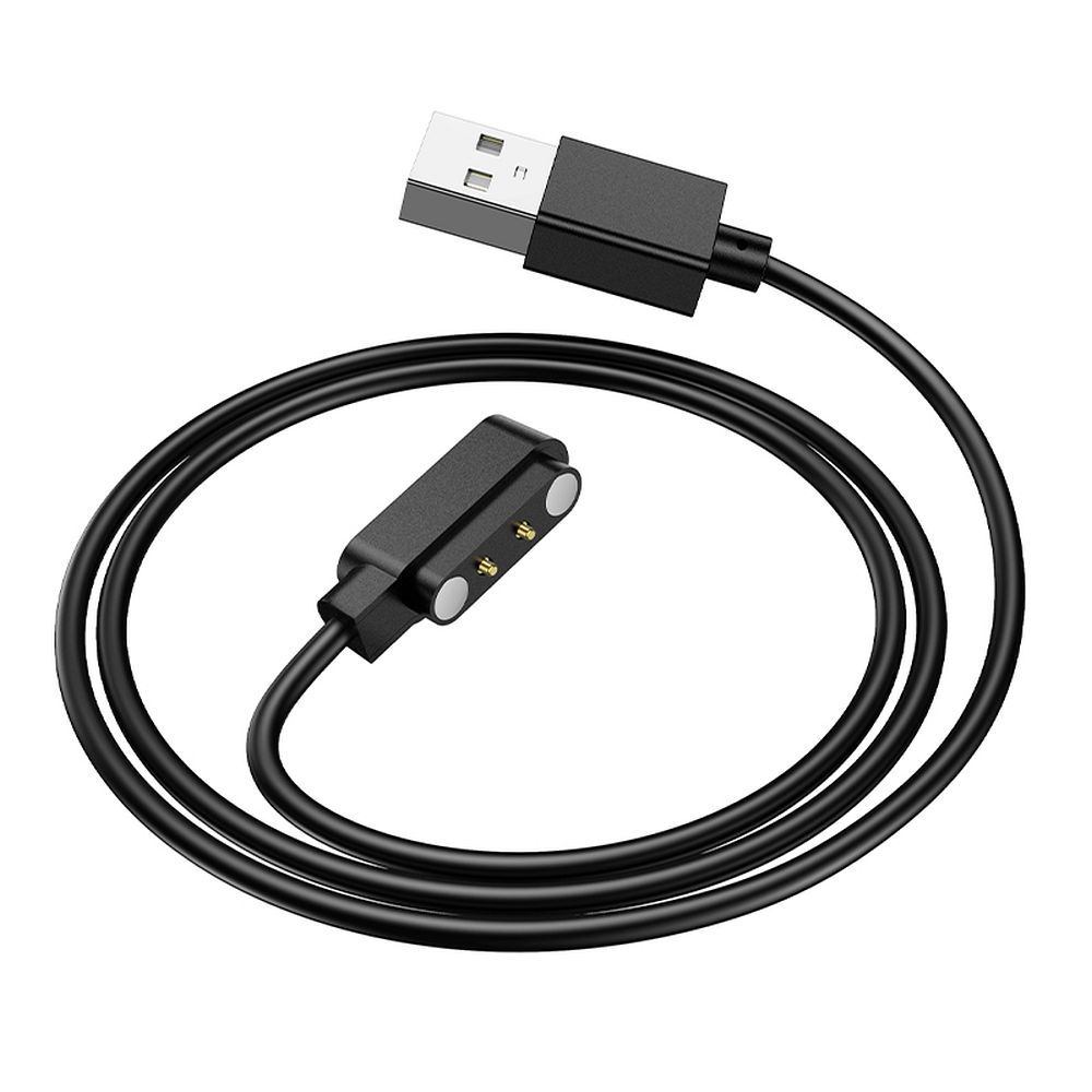 Latauskaapeli HOCO Y25 Smartwatchille, USB-A, Musta