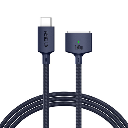 Tech-Protect MMC01 Ultraboost -latauskaapeli, USB-C - MagSafe 3, 140W, 2m, Laivastonsininen