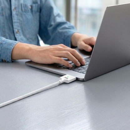 Tech-Protect MMC01 Ultraboost -latauskaapeli, USB-C - MagSafe 3, 140W, 2m, valkoinen