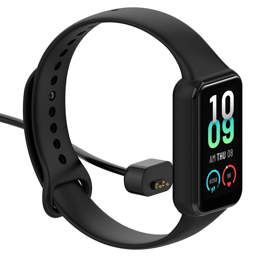 Techsuit THA5 latauskaapeli Amazfit Band 7:lle, USB-A, Musta