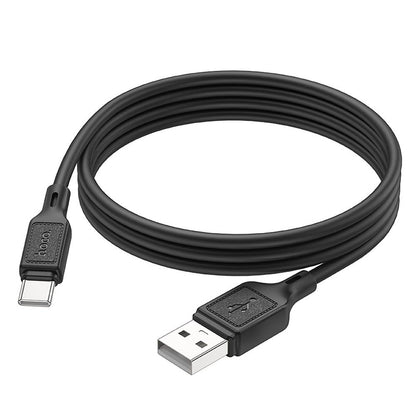 USB-A - USB-C HOCO X90 -data- ja latauskaapeli, 60W, 1m, Musta
