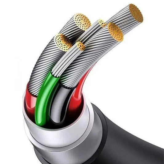 USB-A Charging Cable - Lightning / microUSB / USB-C Baseus 3in1, 100W, 1.5m, White P10377705213-00