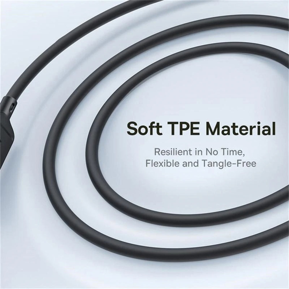 USB-C - Lightning / microUSB / USB-C Baseus Silky 3in1 -latauskaapeli, 100W, 1.5m, Musta P10376303121-01