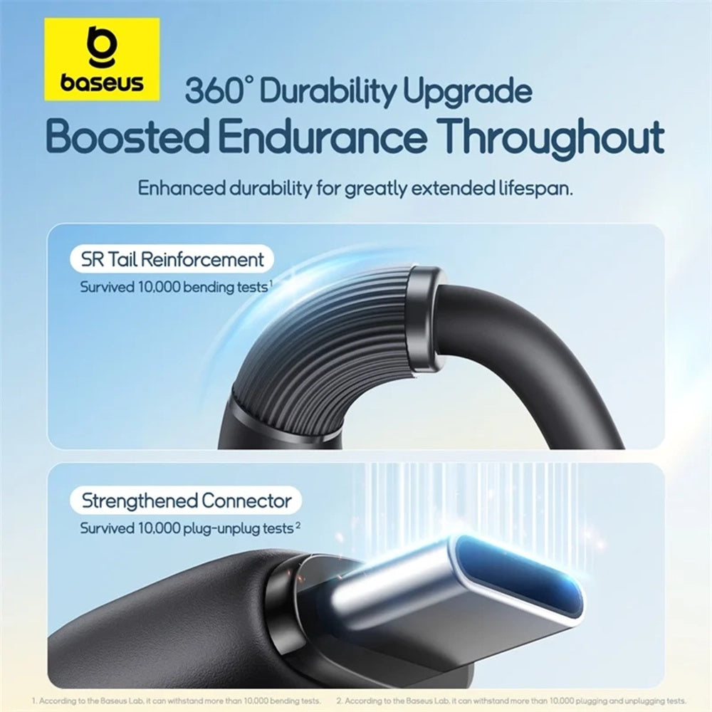 USB-C - Lightning / microUSB / USB-C Baseus Ultra Fast 3in1 -latauskaapeli, 20W, 0.8m, Musta P10377501111-00