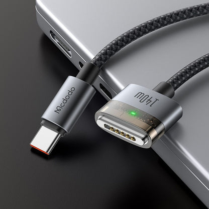 McDodo CA-2070 latauskaapeli, USB-C - MagSafe 3, 140W, 2m, Musta