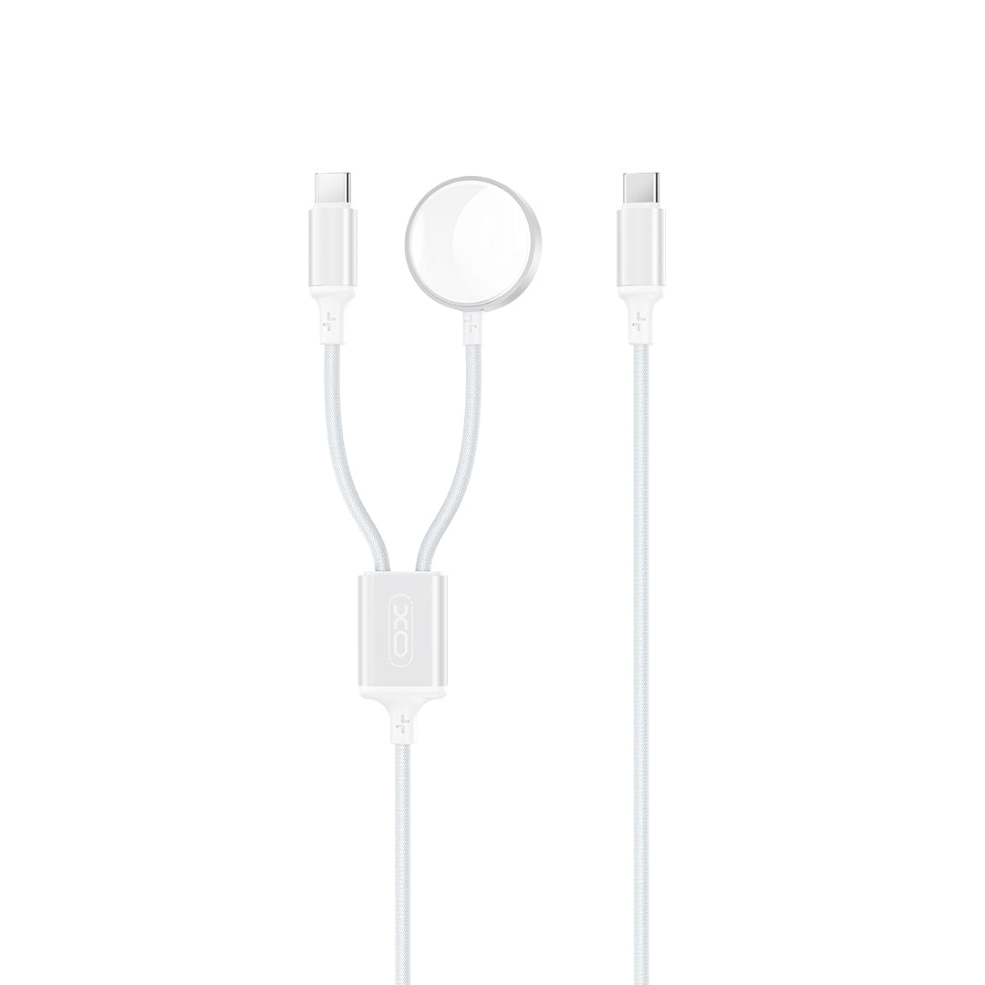 Langaton laturi XO Design CX030 Apple Watch Seriesille, USB-C, Valkoinen