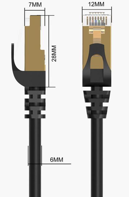 Orico PUG-C7 verkkokaapeli, UTP, Cat7, 3m, Musta