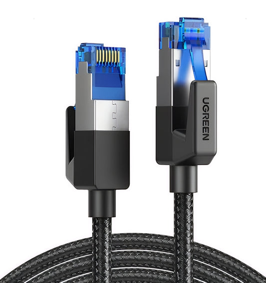 UGREEN NW153 Verkkokaapeli, UTP, Cat8, 1m, Musta