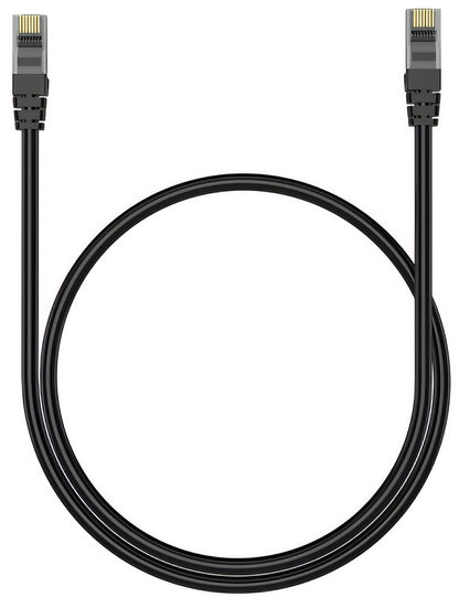 XO Design GB007 -verkkokaapeli, UTP, Cat6, 1m, Musta