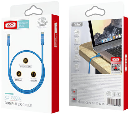 XO Design GB007 -verkkokaapeli, UTP, Cat6, 1m, Sininen