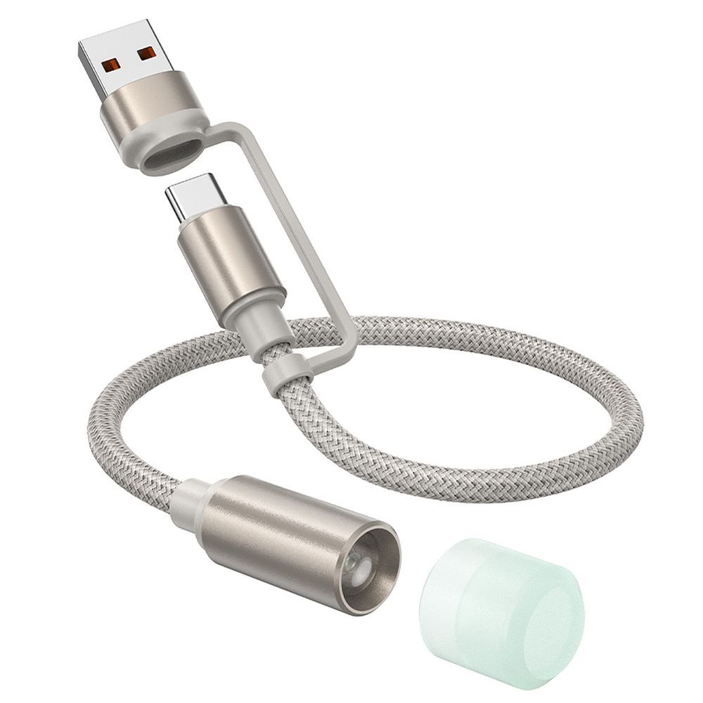 Led-kaapeli HOCO UA38C, USB-C / USB-A, 0,3 m, Kulta