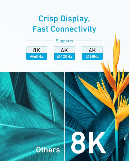 Anker Video Cable, HDMI - HDMI, 8K, 1.8m, Musta A8742011