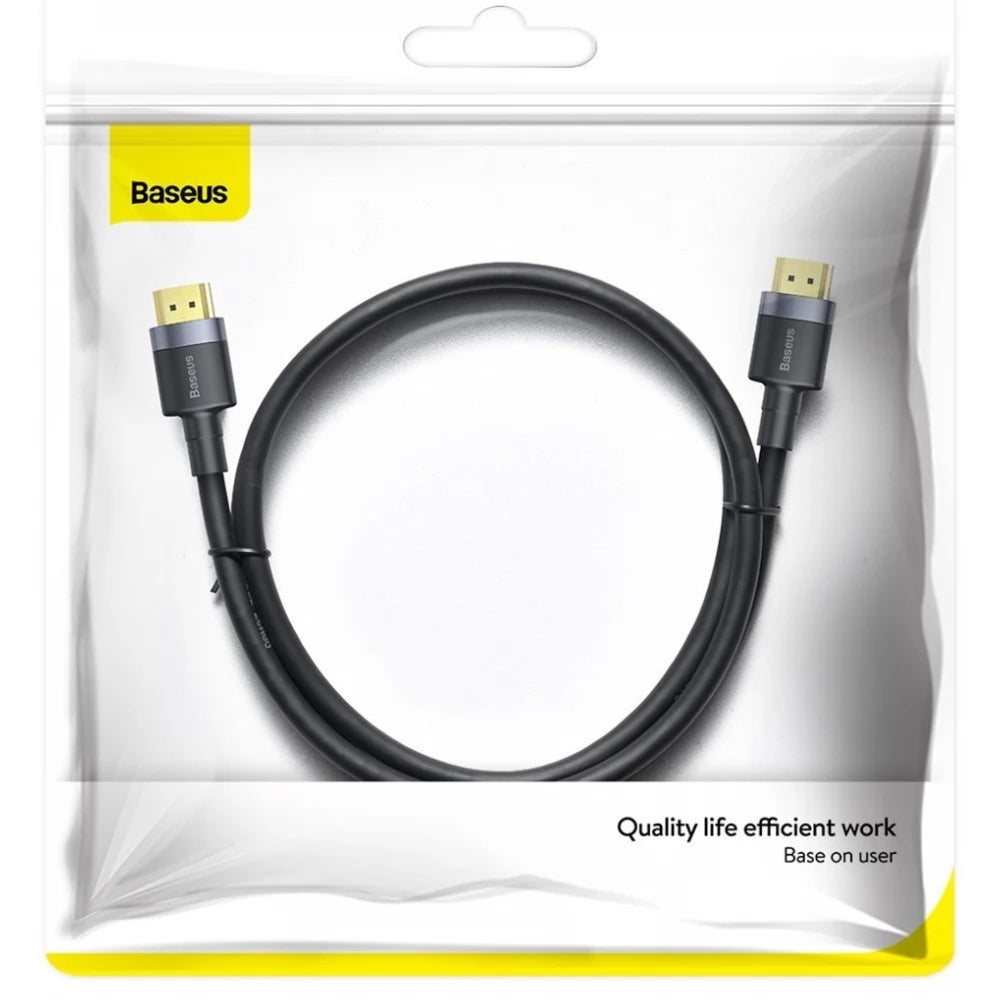 Baseus Cafule -videokaapeli, HDMI - HDMI, 4K, 2m, musta CADKLF-F01
