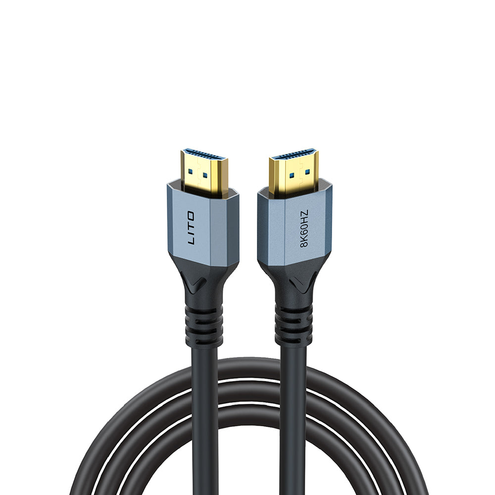 Lito HD119 videokaapeli, HDMI - HDMI, 8K, 1,8 m, musta