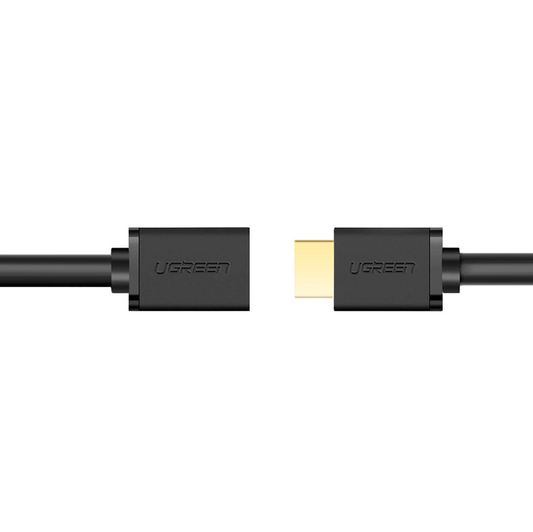 UGREEN HD107 HDMI-jatkokaapeli, HDMI - HDMI, 4K, 5m, Musta